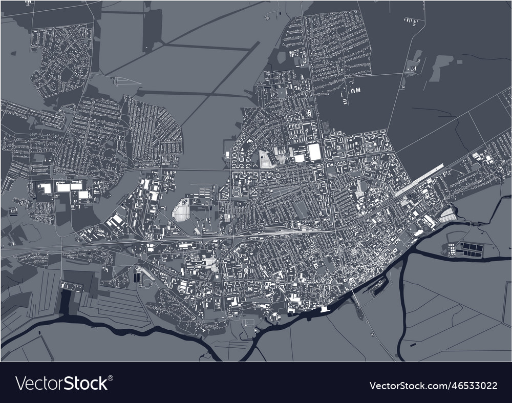 Map of the city pinsk belarus Royalty Free Vector Image