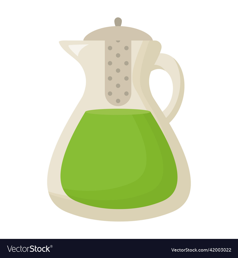 Matcha tea jar design Royalty Free Vector Image