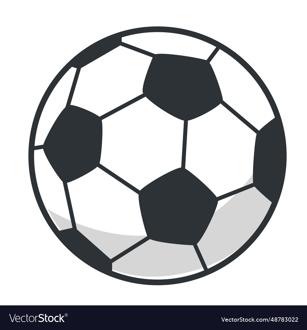 Soccer ball sports equipment football game Vector Image