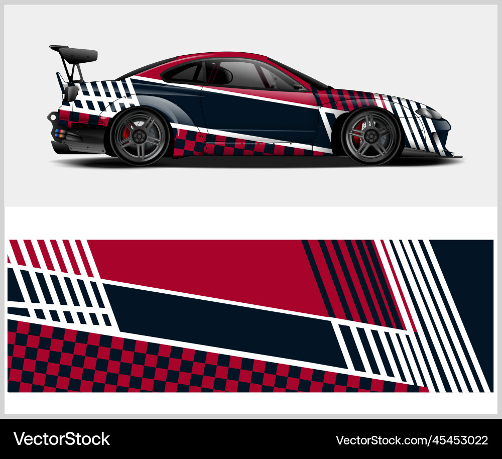 Vehicle graphic kit modern abstract Royalty Free Vector