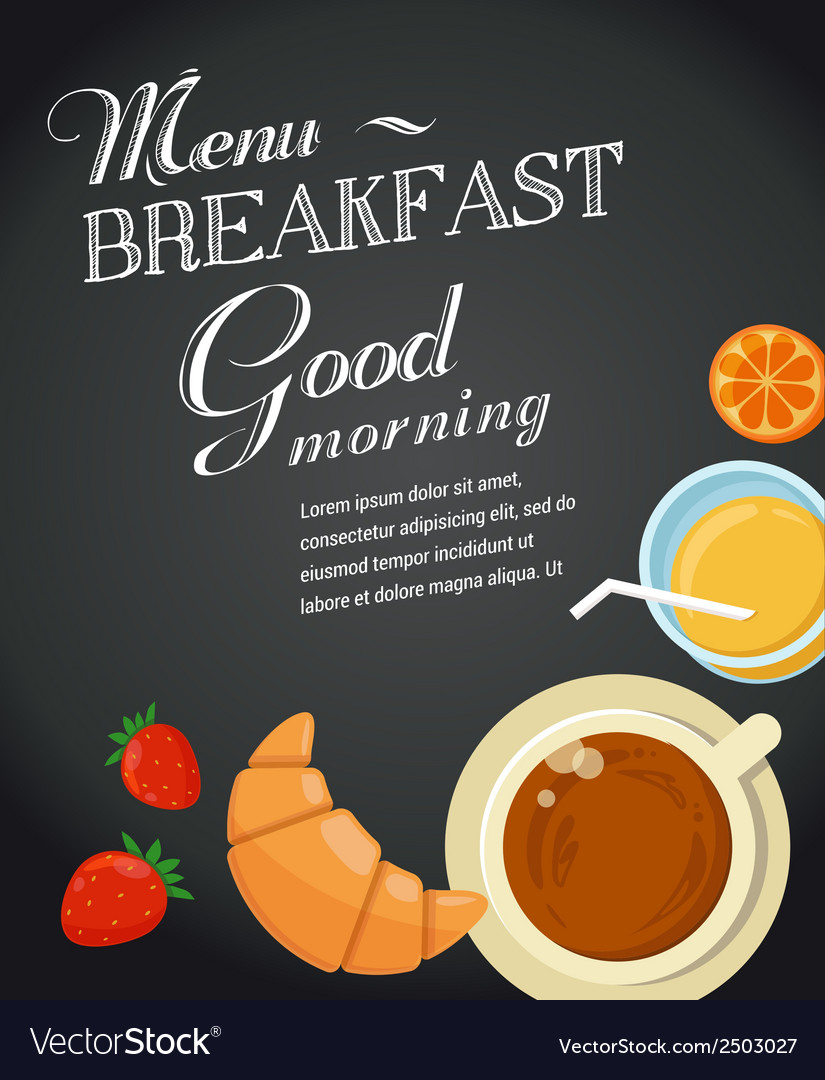 breakfast menu template