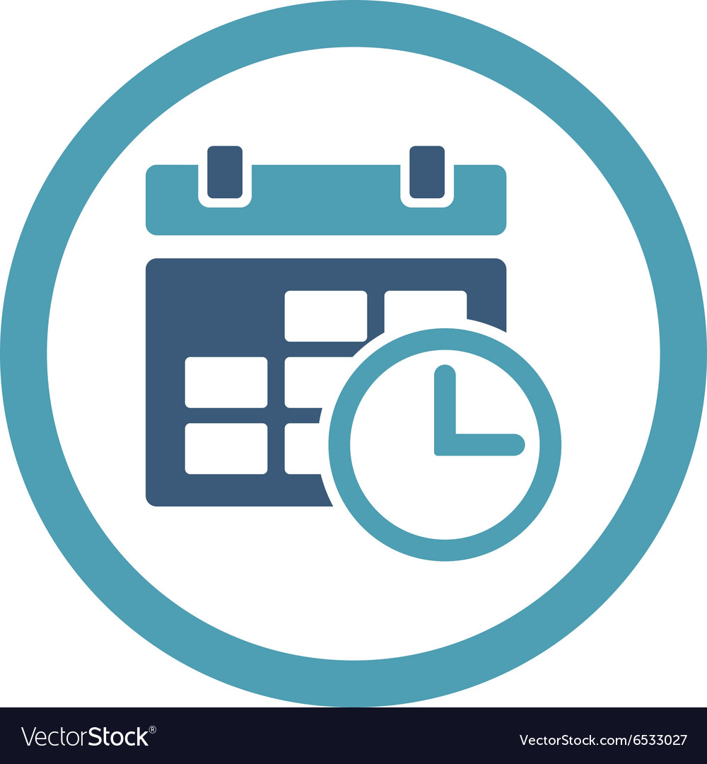 Date and time icon Royalty Free Vector Image - VectorStock