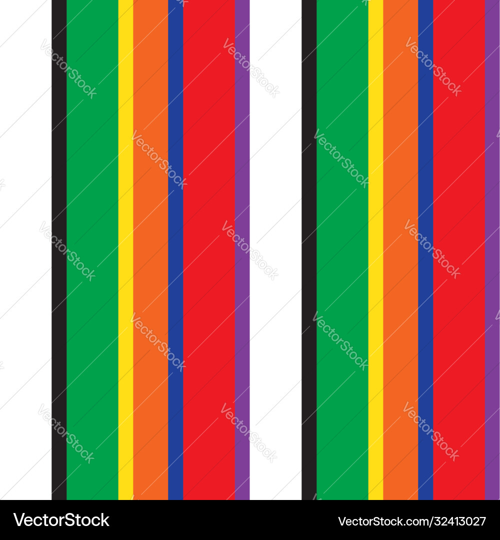Rainbow stripe seamless pattern background Vector Image