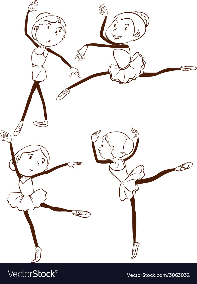 how to draw a dancer step by step