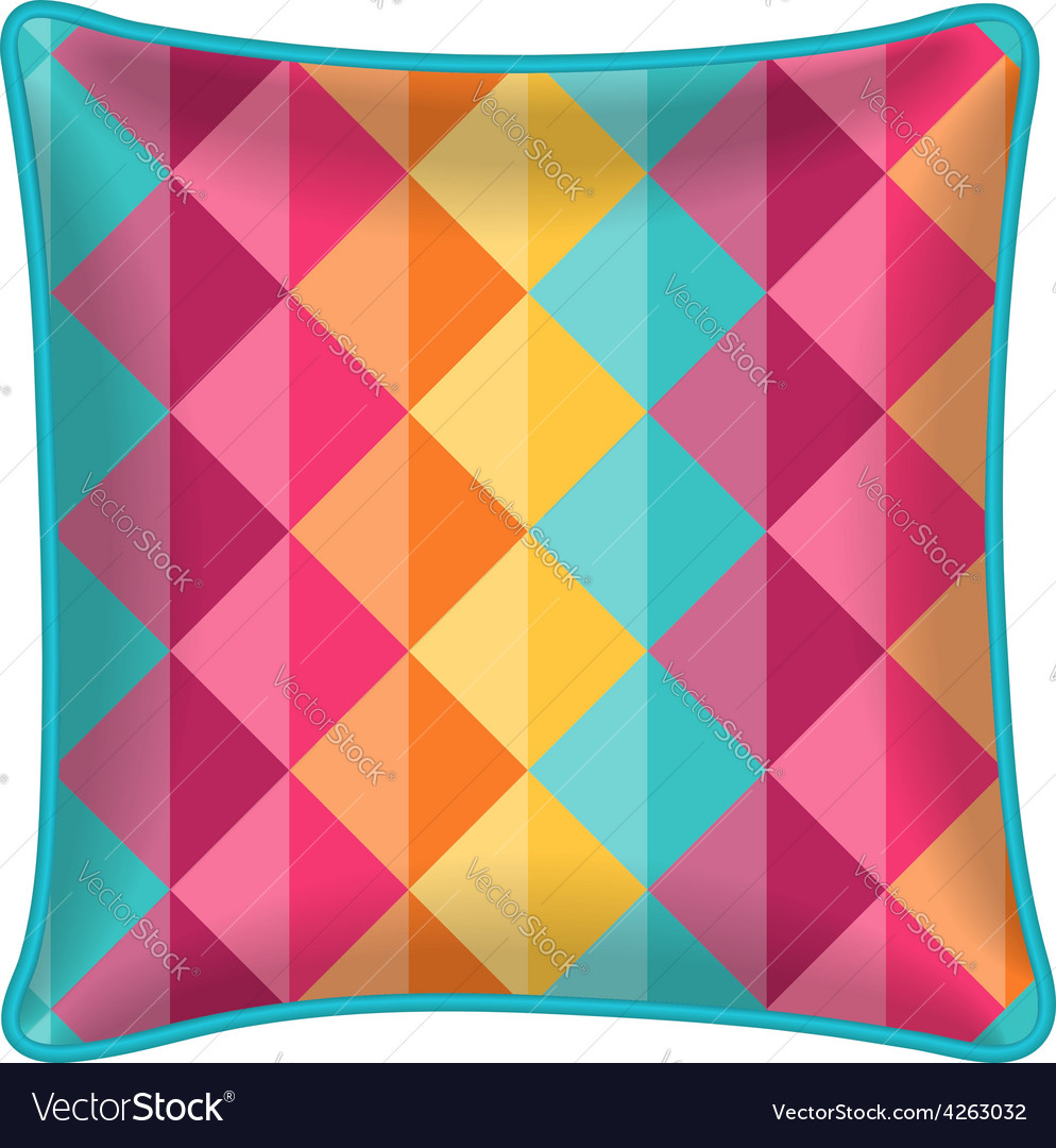 Decorative throw pillow with patterned pillowcase