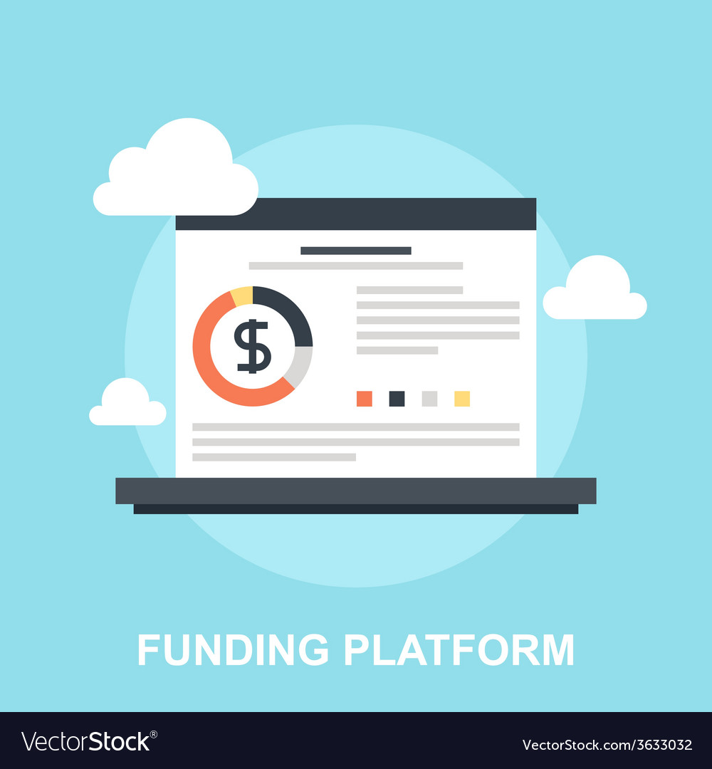 Funding platform Royalty Free Vector Image - VectorStock