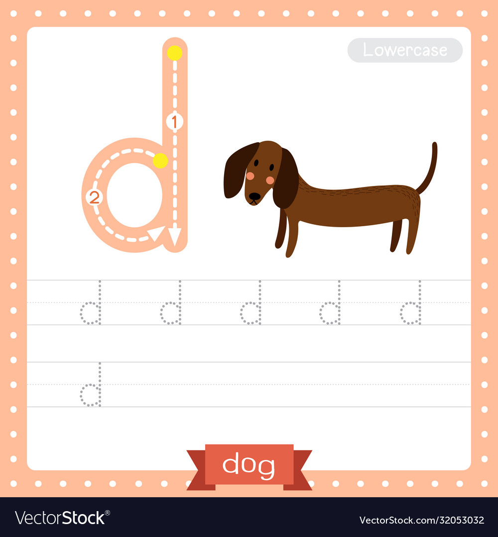 Lowercase Letter D Tracing Worksheets Trace Small Letter D Worksheet 