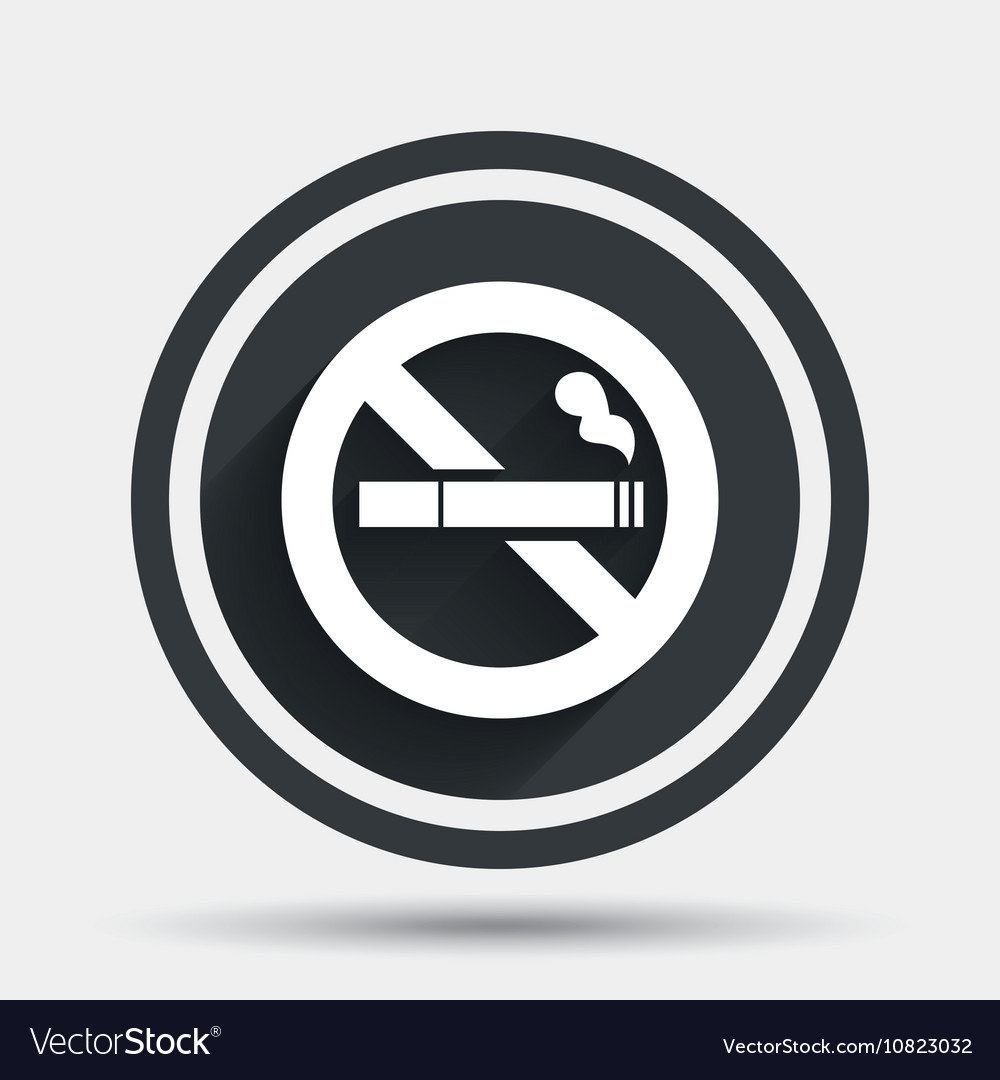 No smoking sign icon cigarette symbol