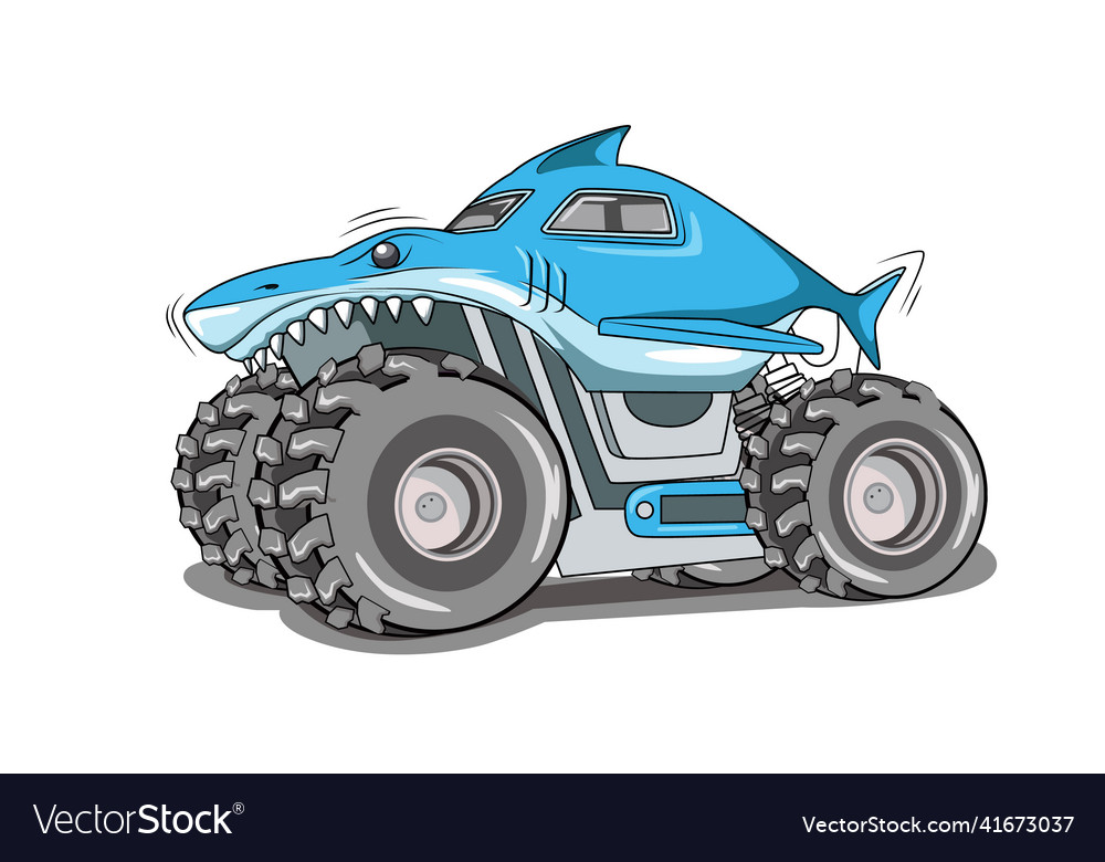 Monster truck off road Royalty Free Vector Image