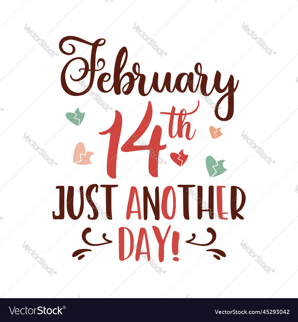 Anti valentine day poster badge design hand drawn Vector Image