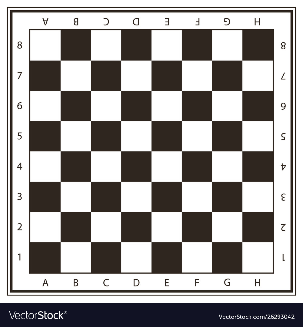 Chess Table White Black Board For Competition Original Design With Field  Coordinates White On Black Background Royalty Free SVG, Cliparts, Vectors,  and Stock Illustration. Image 107255193.