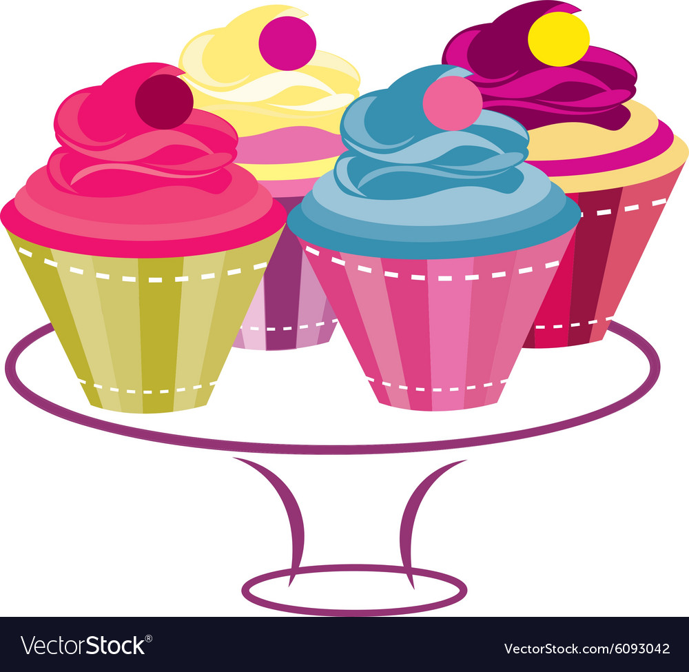 Cupcakes colored 3