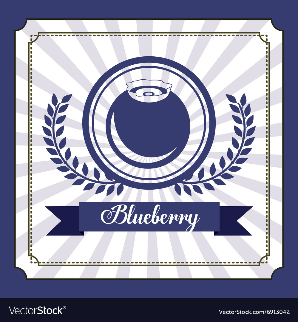 Delicious Blueberry Design Royalty Free Vector Image