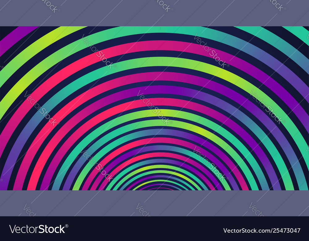 Colorful neon circles background