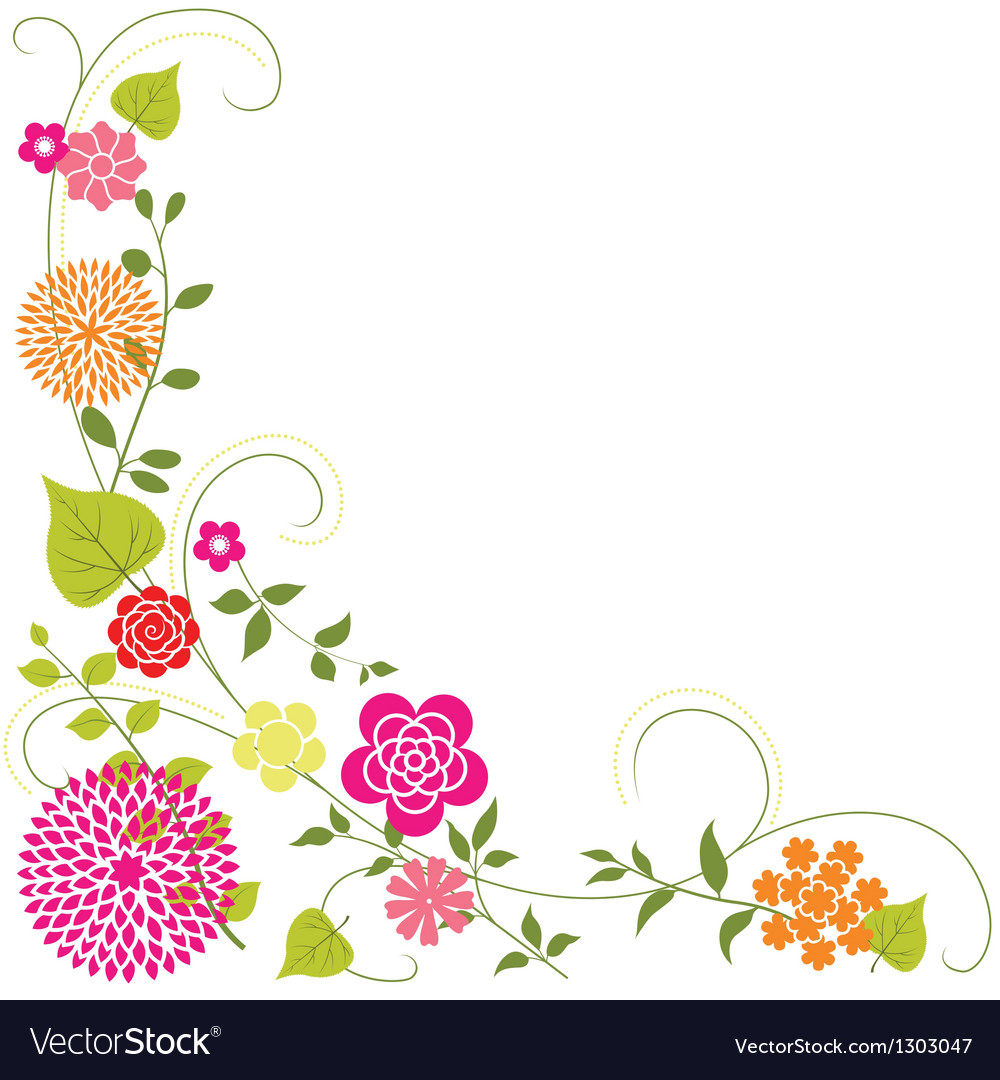 Flower background Royalty Free Vector Image - VectorStock