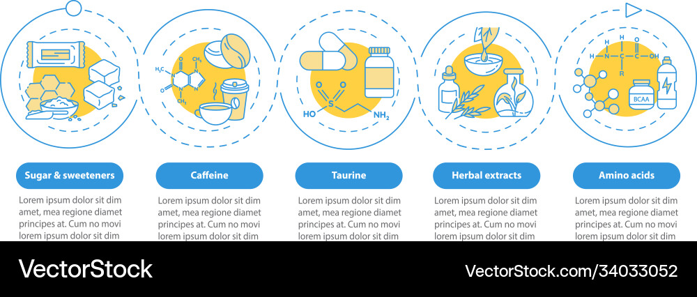 Energetics components infographic template Vector Image
