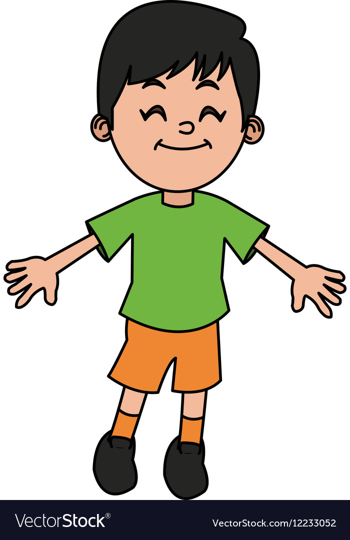 Isolated boy cartoon design Royalty Free Vector Image