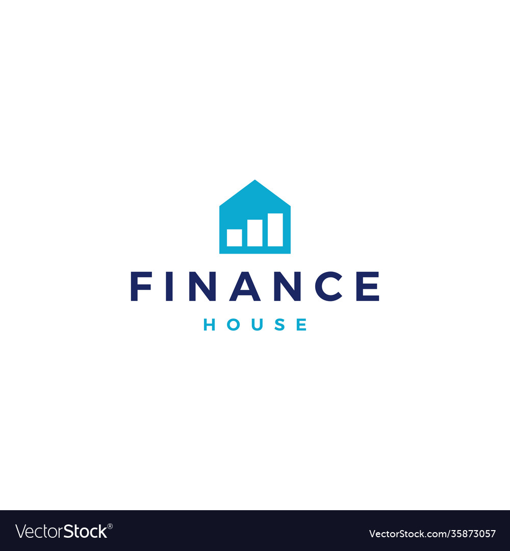 Finance Financial House Home Mortgage Investment Vector Image