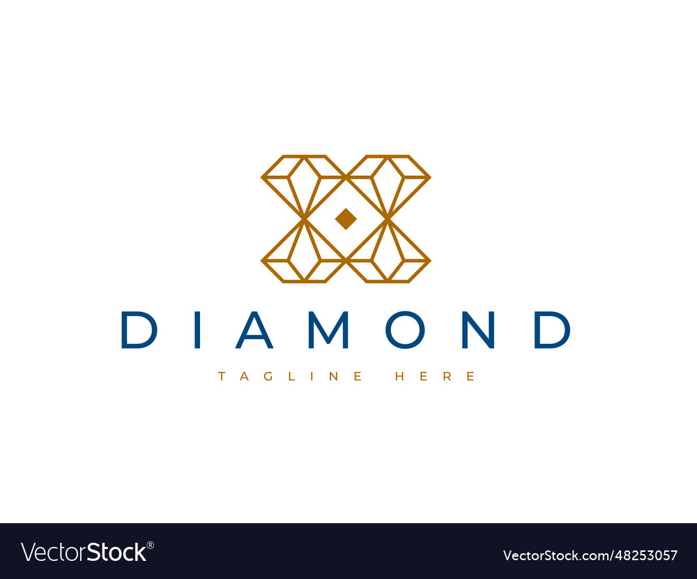 Luxury diamond jewelry logo design