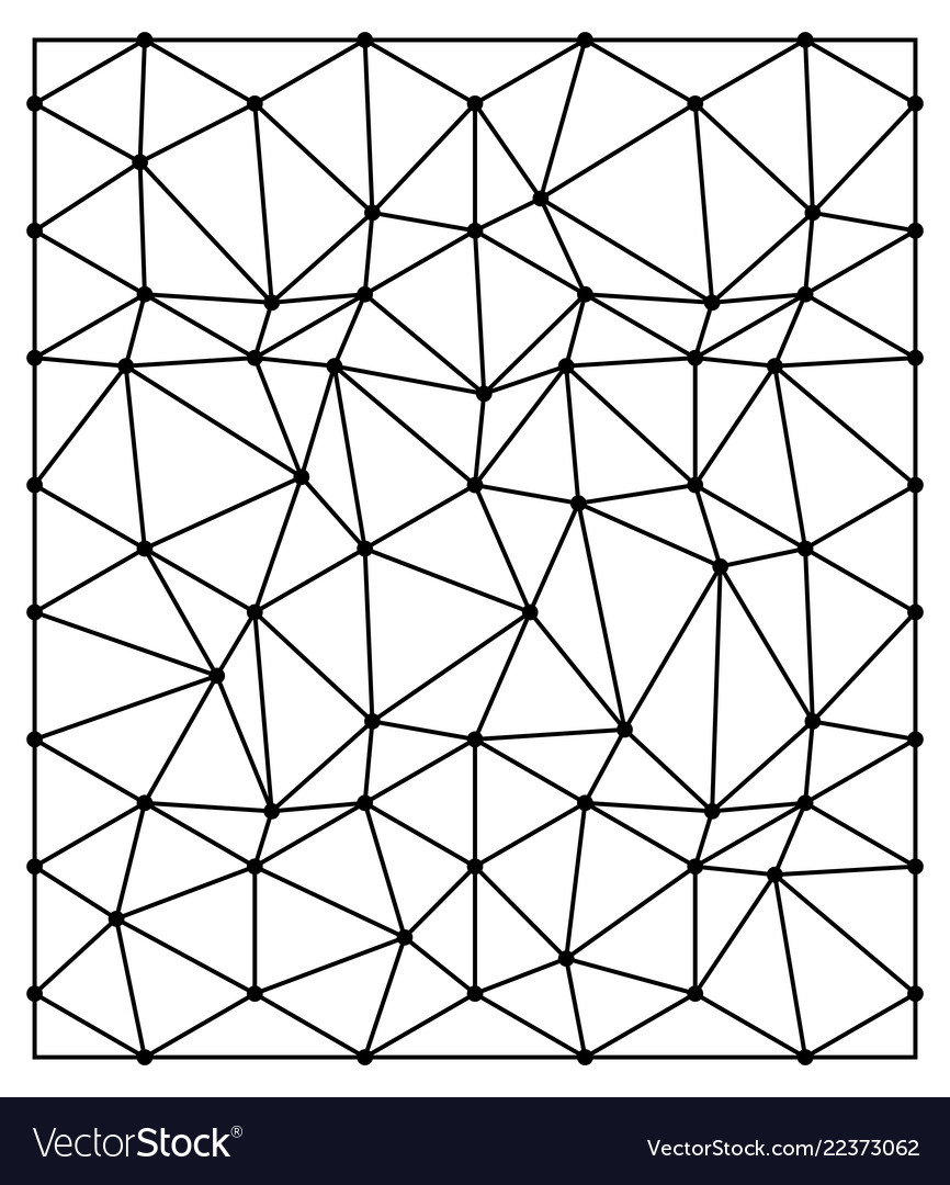 Abstract triangle with dots seamless pattern Vector Image