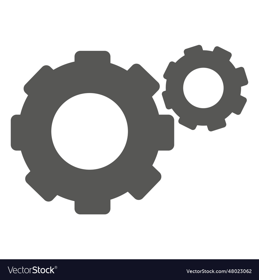 Cogwheel icon Royalty Free Vector Image - VectorStock