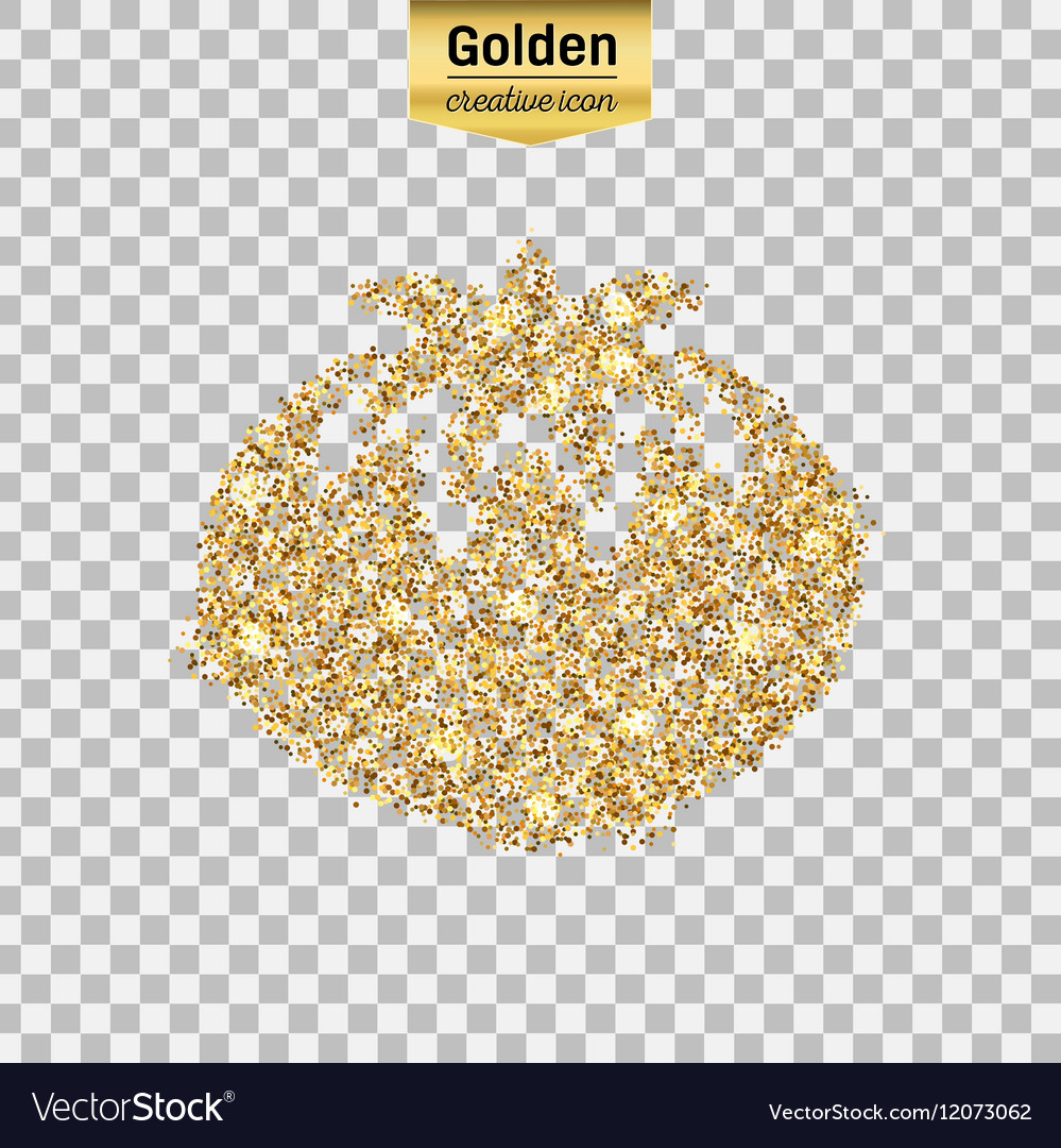 Gold glitter icon