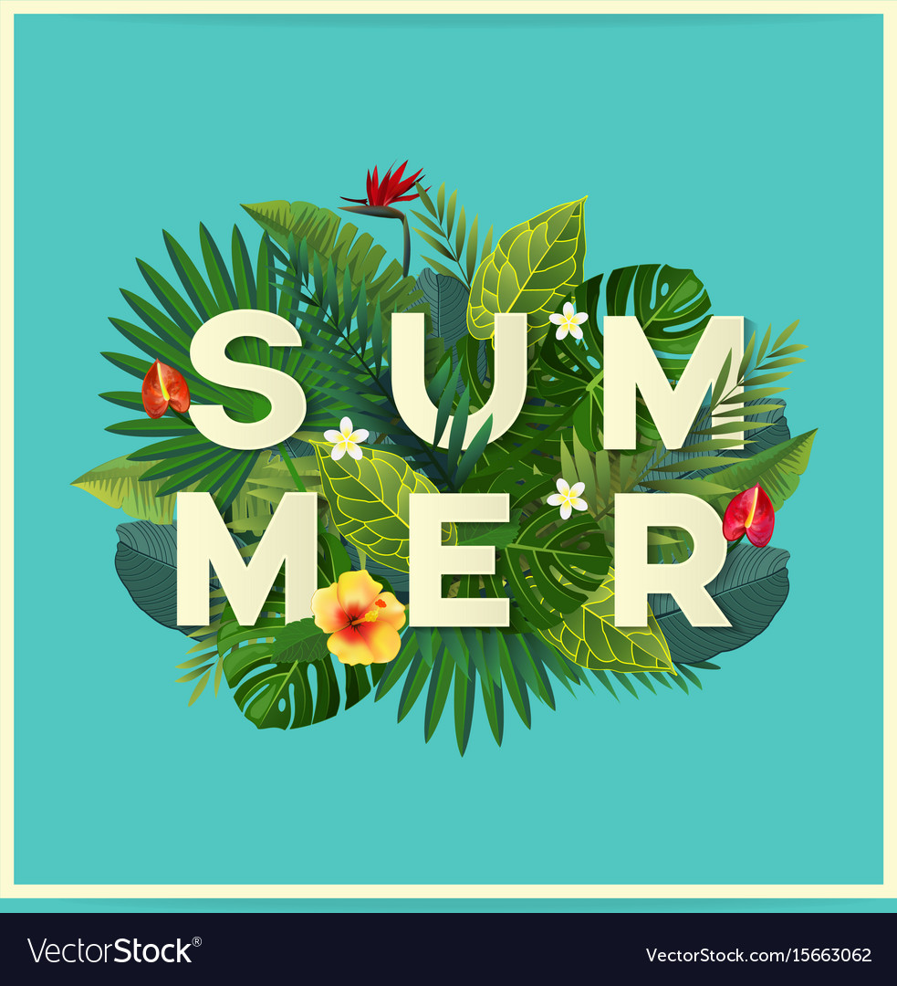 Summer flyer Royalty Free Vector Image - VectorStock