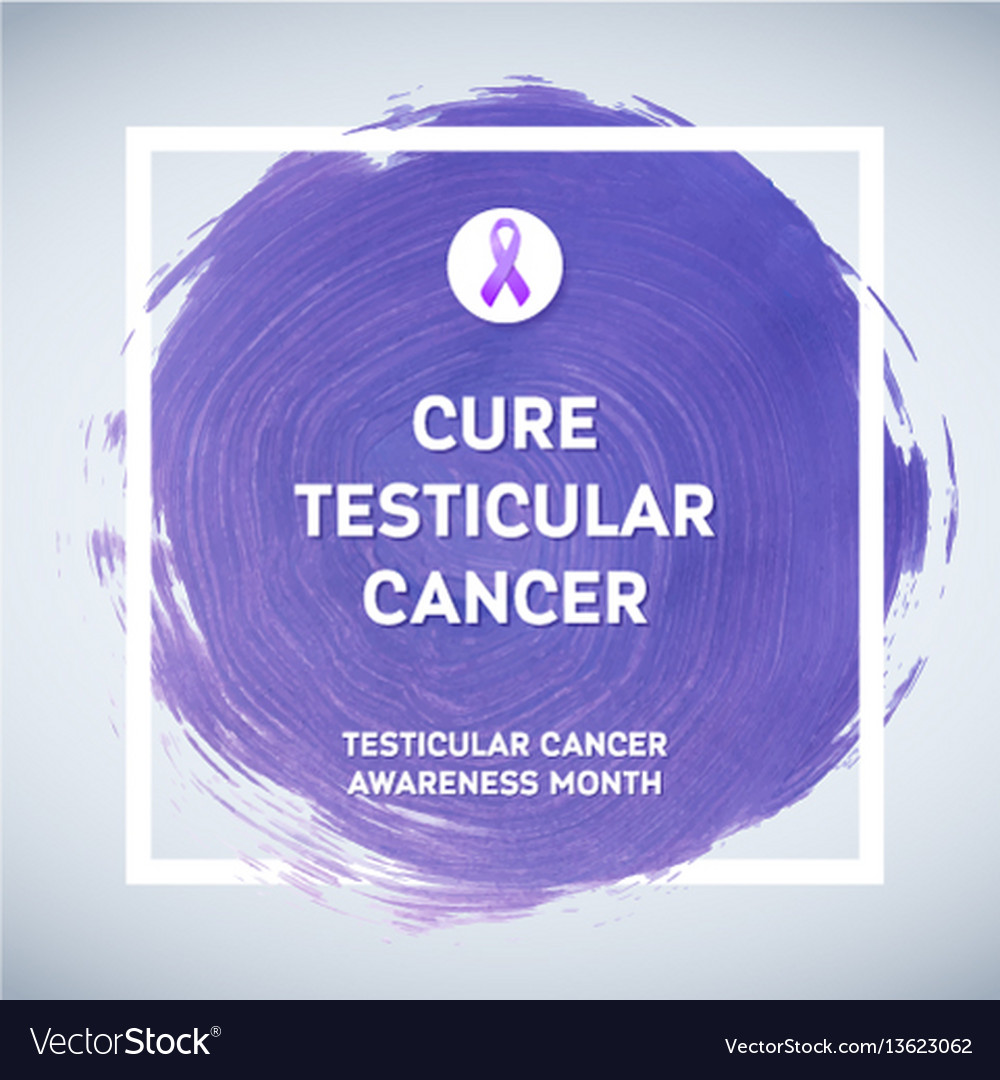 testicular cancer awareness creative grey and vector image testicular cancer awareness
