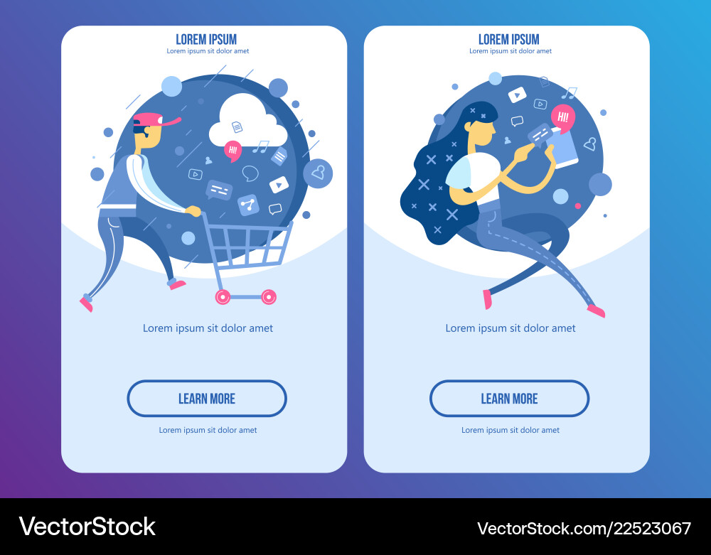 Flat design modern concept Royalty Free Vector Image