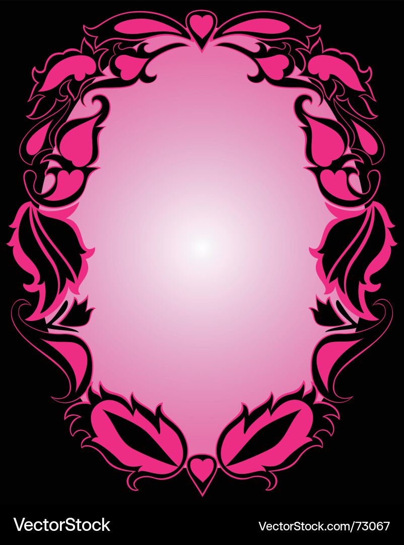 Floral frame Royalty Free Vector Image - VectorStock