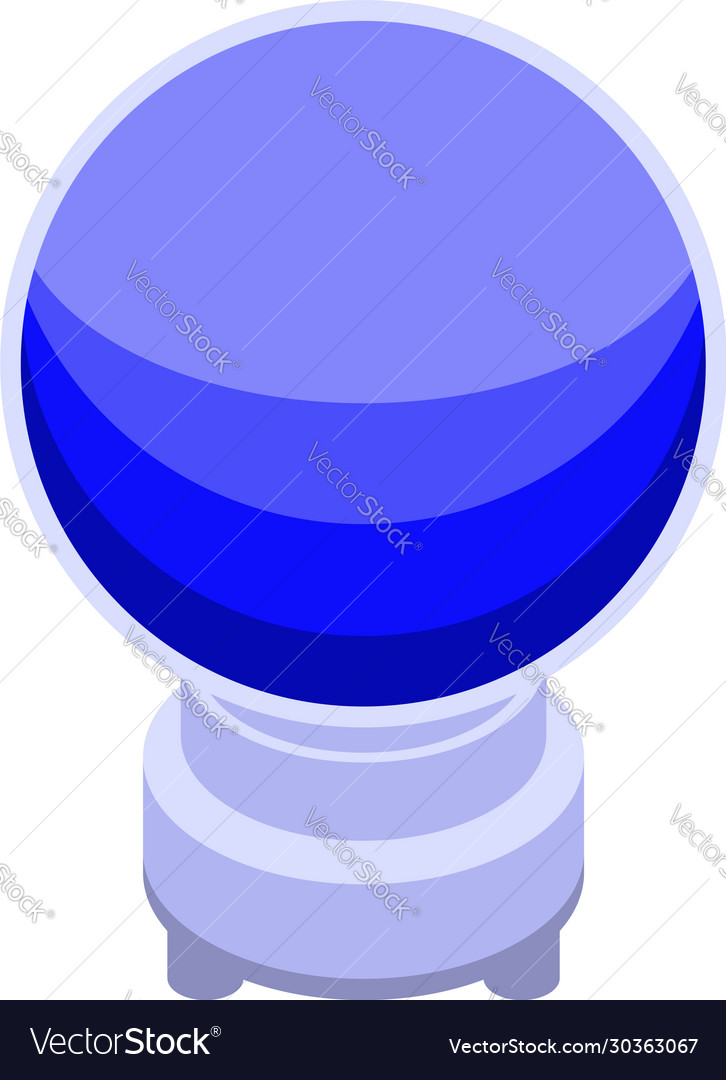 Fortune teller globe icon isometric style Vector Image