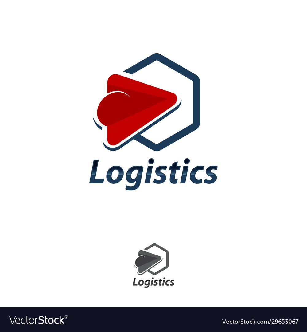 Logo for logistics and delivery company Royalty Free Vector