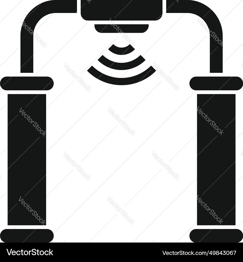 Road sensor arch icon simple smart system Vector Image