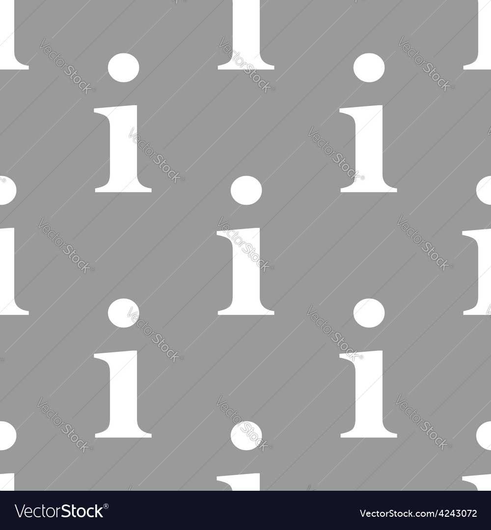 Info seamless pattern Royalty Free Vector Image