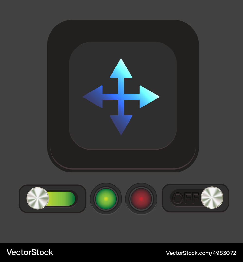 Move arrows Royalty Free Vector Image - VectorStock