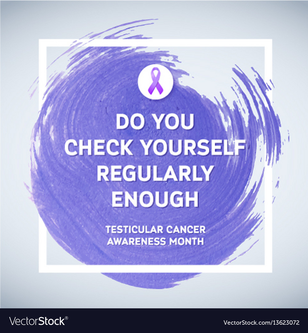 testicular cancer awareness creative grey and vector image testicular cancer awareness
