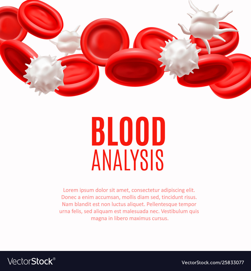 Blood analysis concept with cells