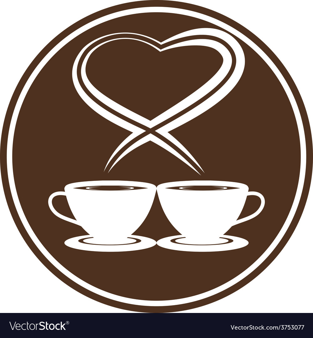 Coffee Cup Heart Steam