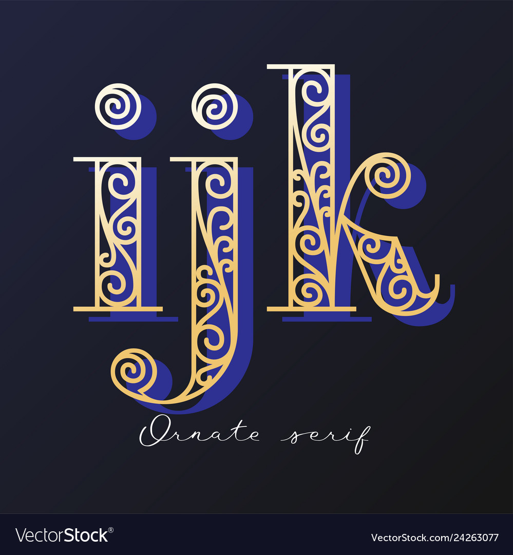 Ornate serif typeface