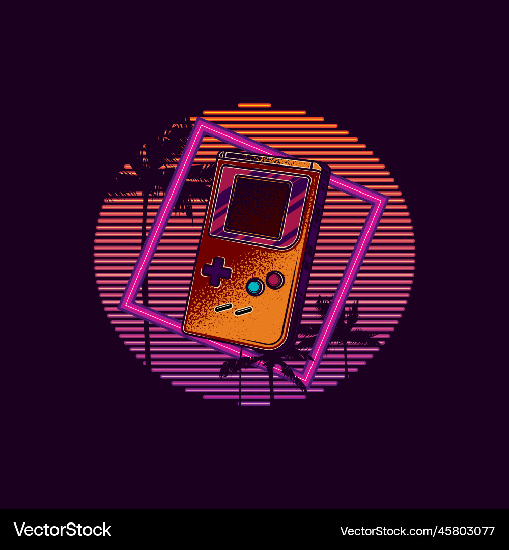 Portable game console Royalty Free Vector Image