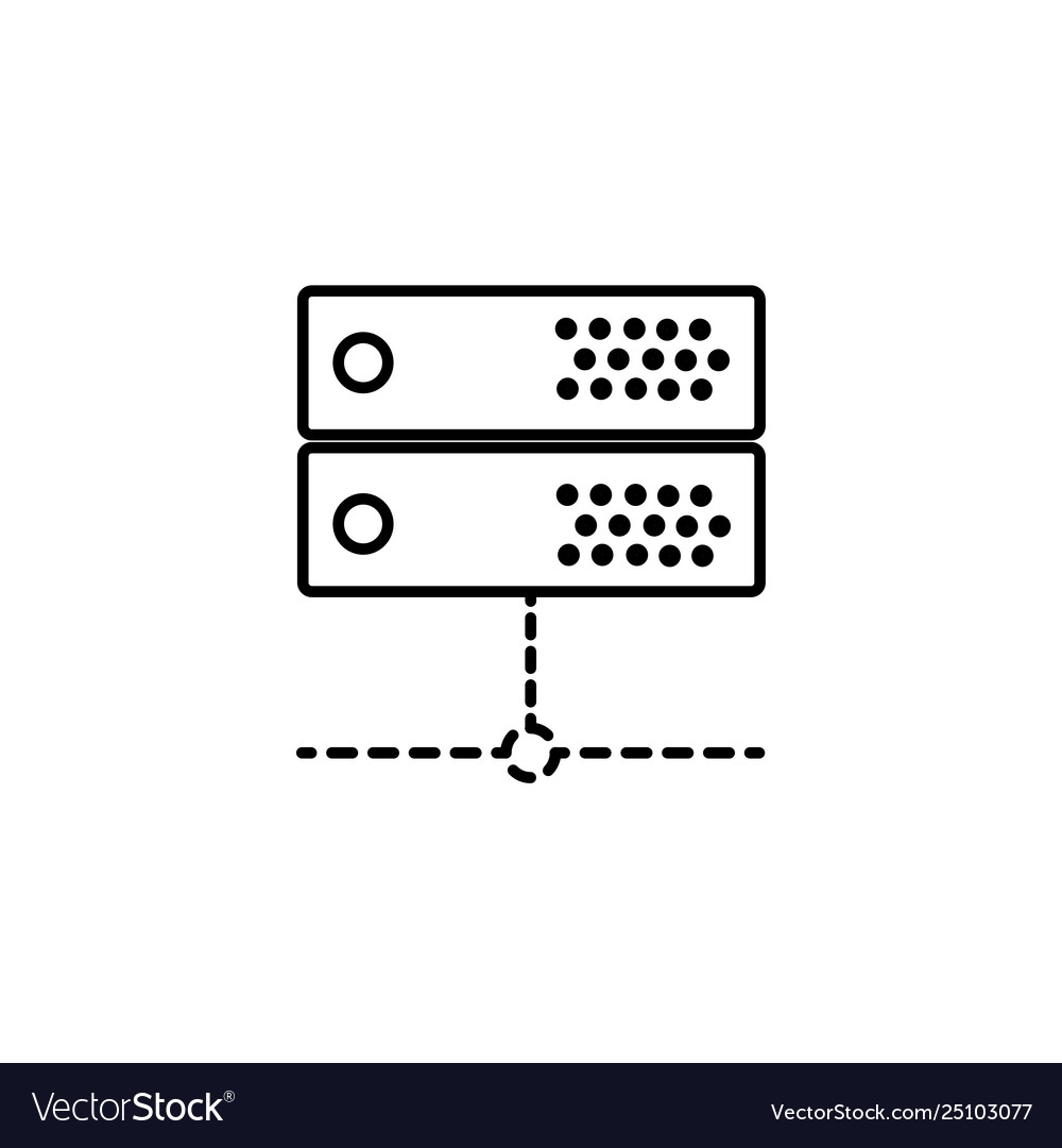 Web gateway icon trendy modern flat linear Vector Image