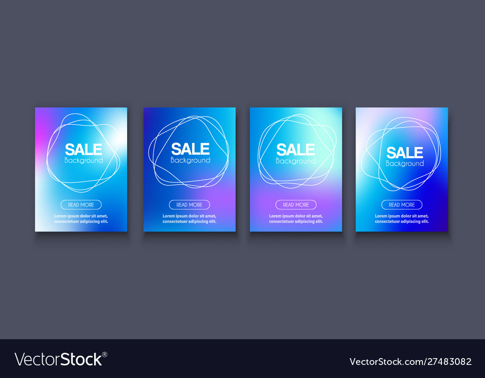 Brochure banner set collection flyer abstract vector image Brochure banner set collection flyer abstract