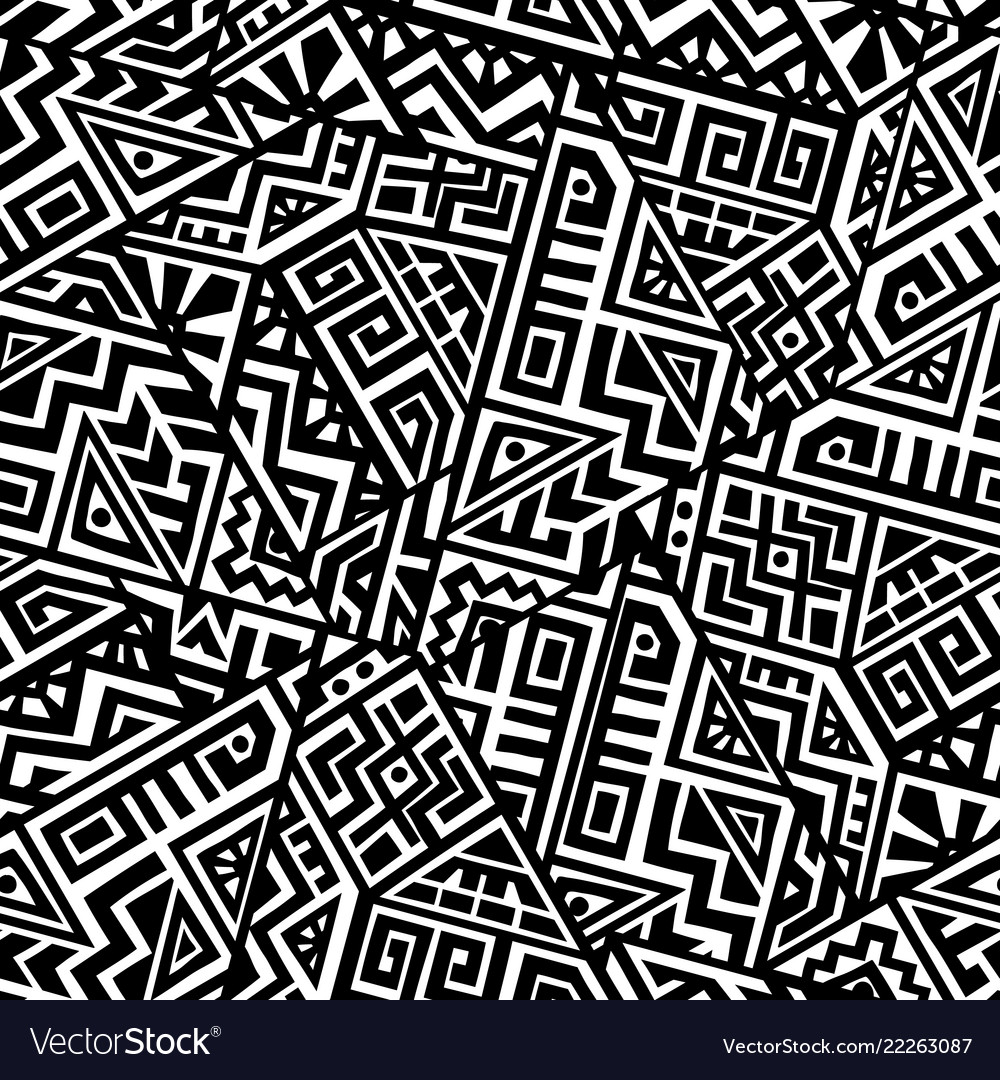 Creative geometric seamless pattern