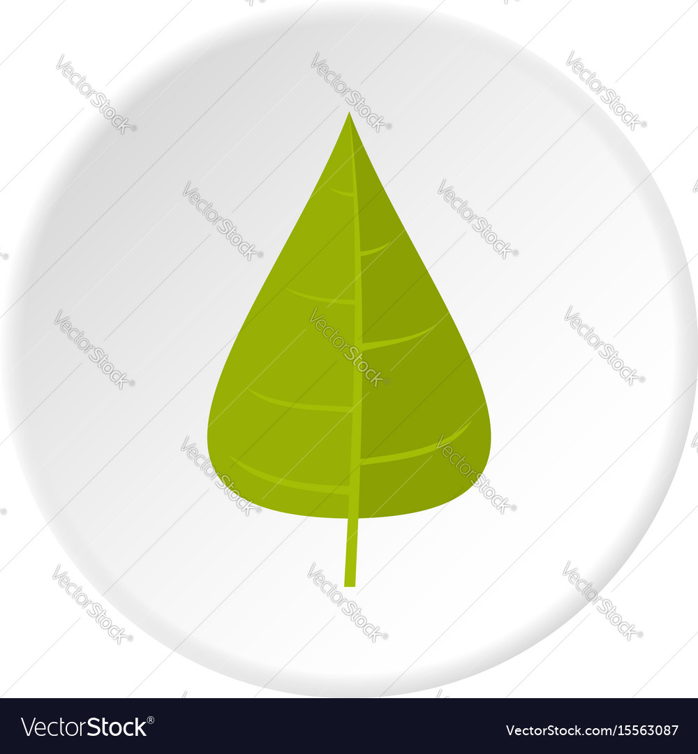 green poplar leaf icon
