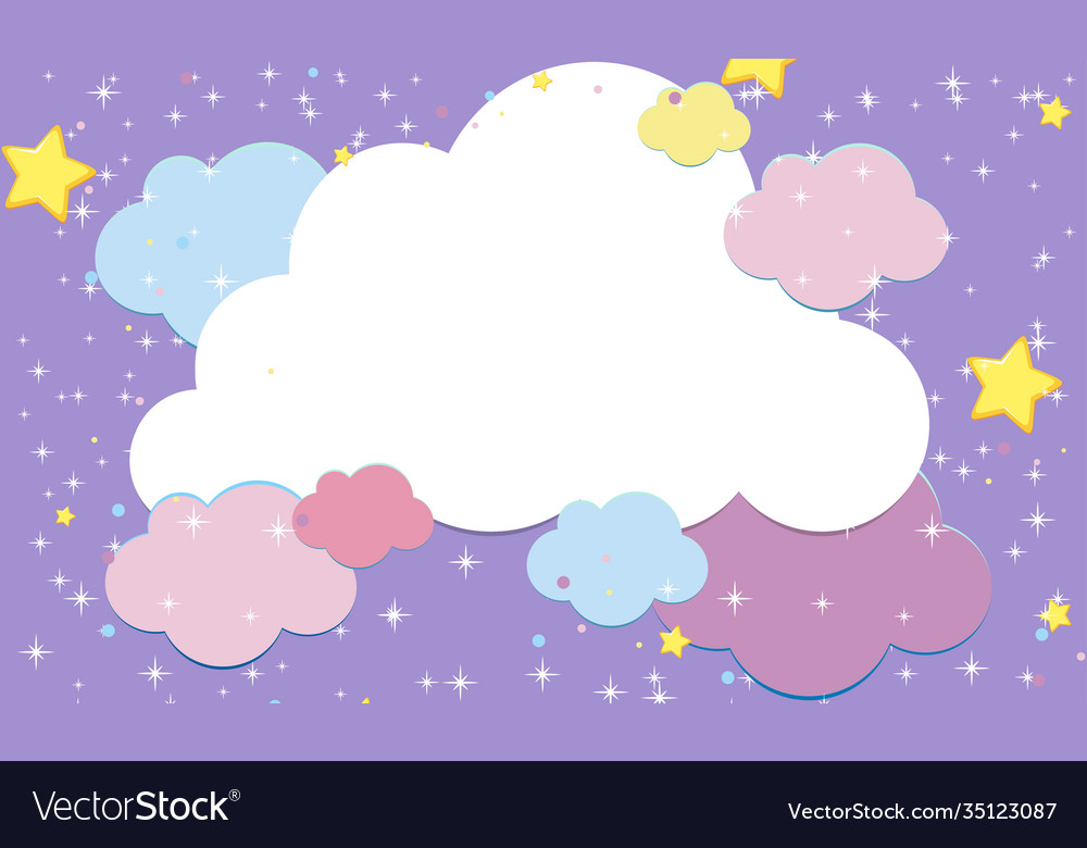 Magic fairy tale pastel sky background Royalty Free Vector