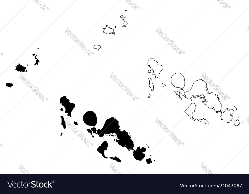 Western province provinces solomon islands Vector Image