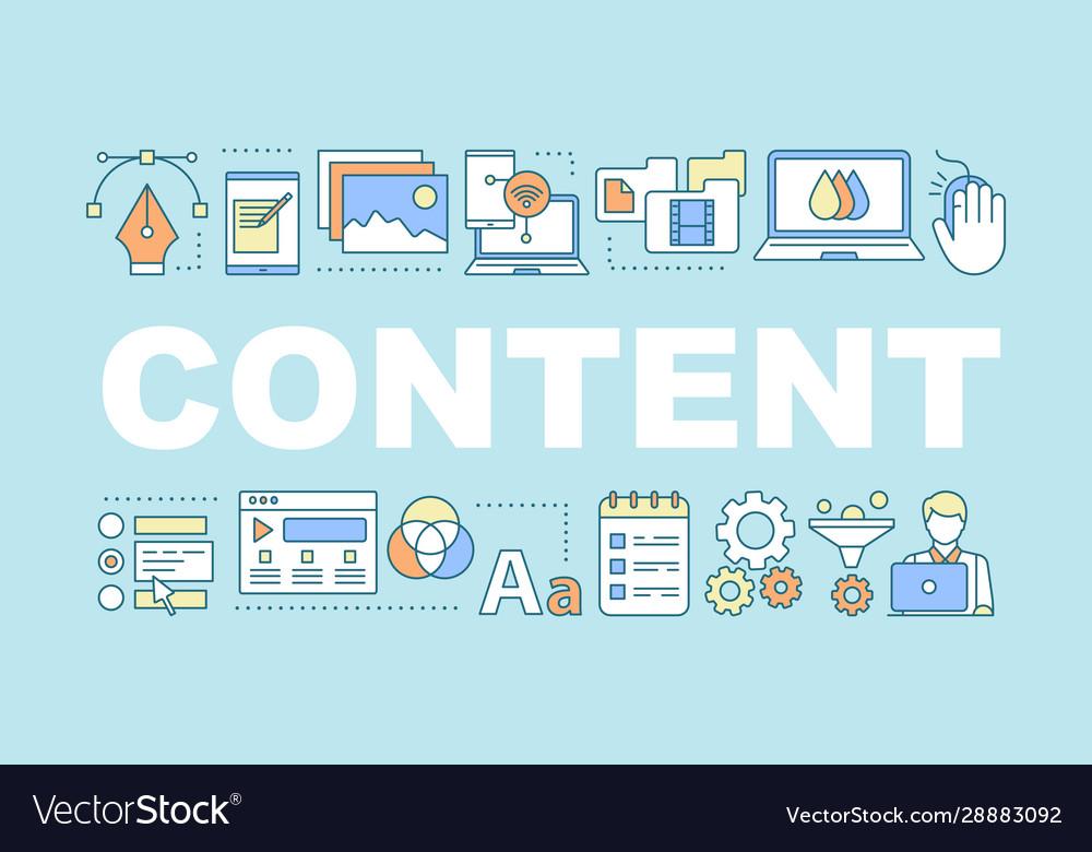 Content word concepts banner