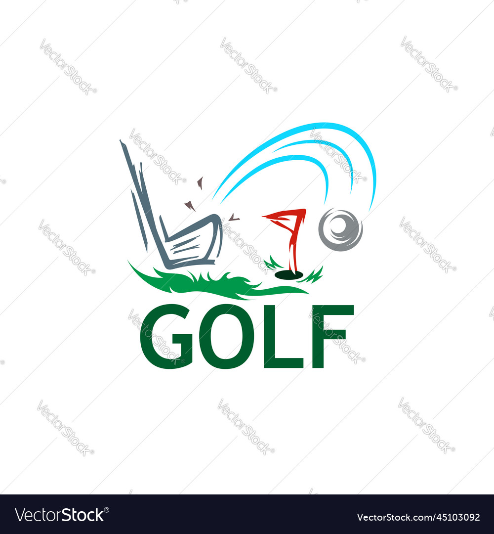 Golf logo logo for you design Royalty Free Vector Image