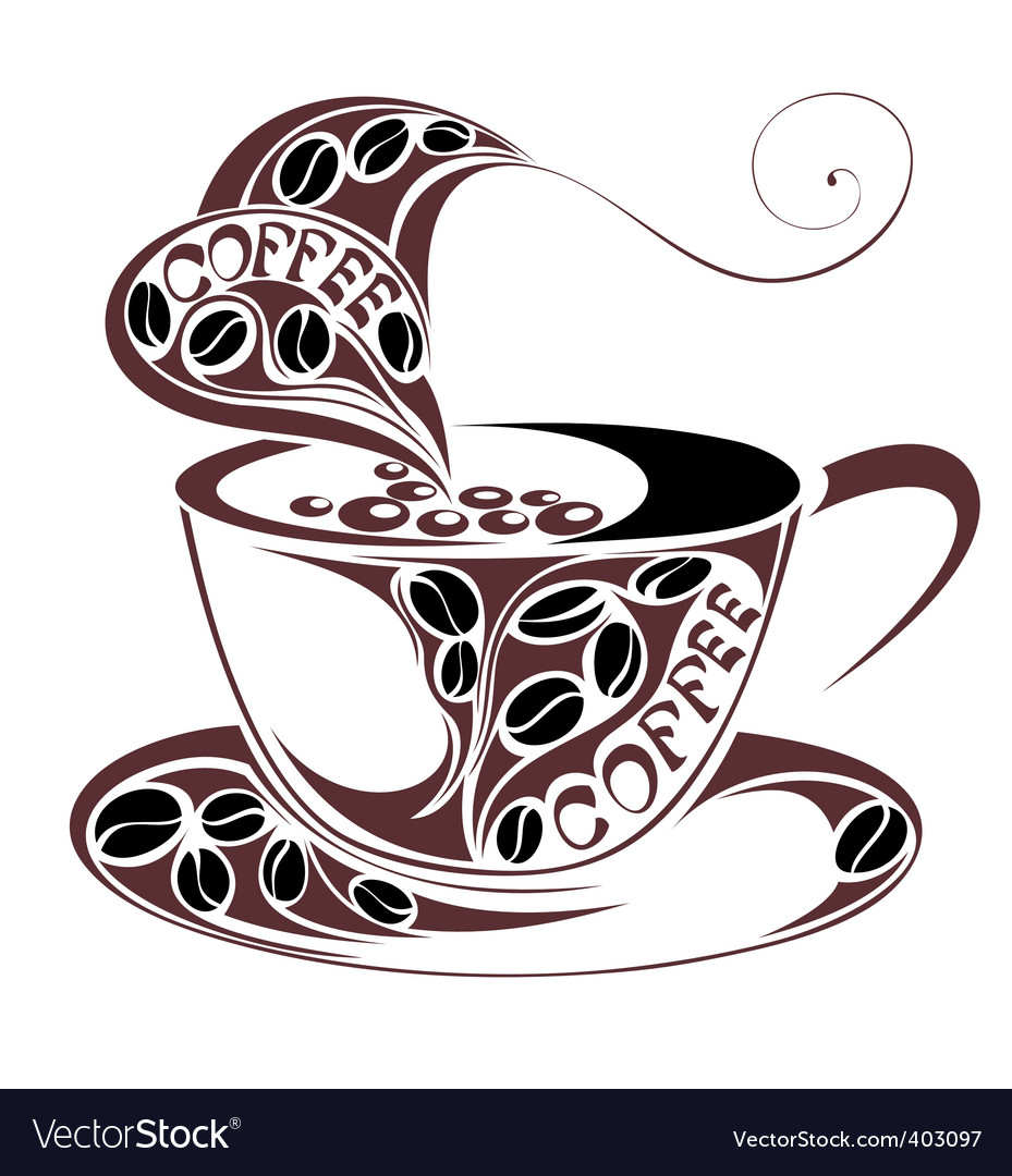 Download Coffee cup design Royalty Free Vector Image - VectorStock