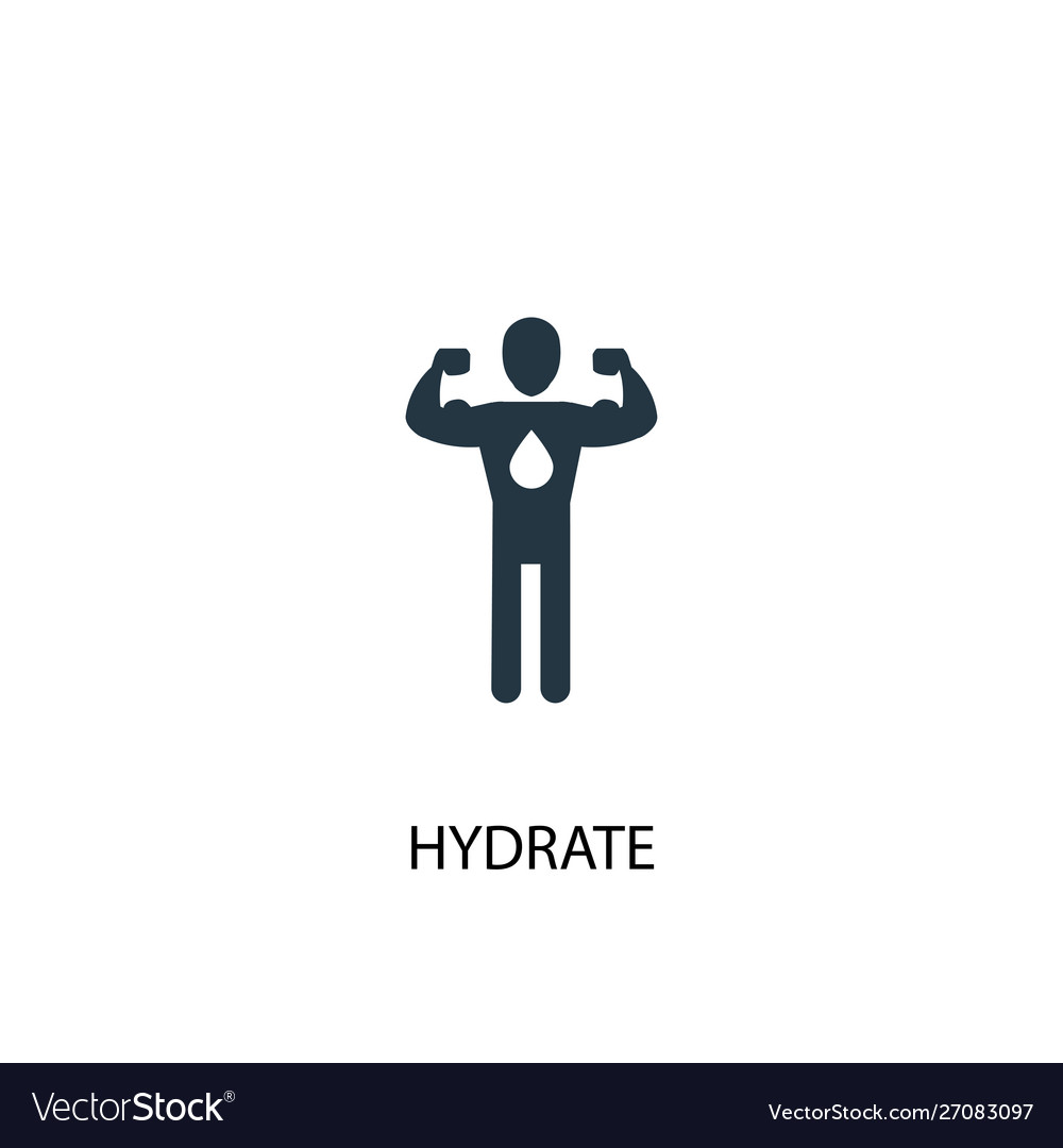 Hydrate icon simple element Royalty Free Vector Image